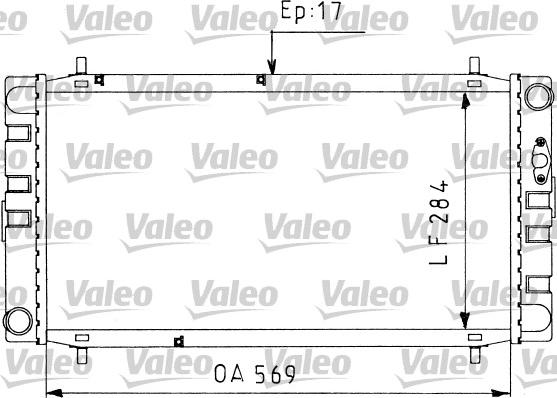 Valeo 730578 - Radiateur, refroidissement du moteur cwaw.fr