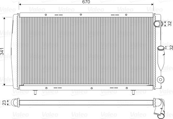 Valeo 730140 - Radiateur, refroidissement du moteur cwaw.fr