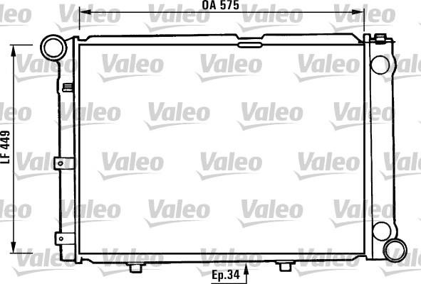 Valeo 730344 - Radiateur, refroidissement du moteur cwaw.fr