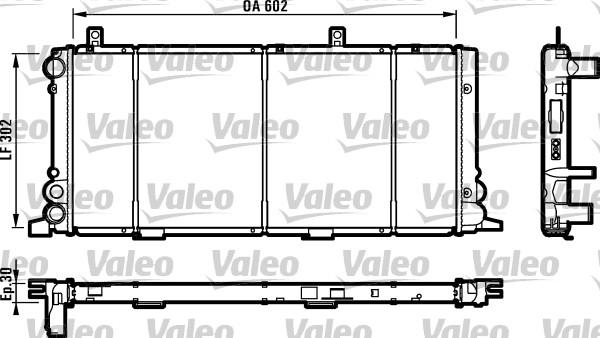 Valeo 730348 - Radiateur, refroidissement du moteur cwaw.fr