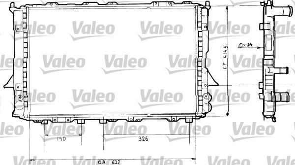 Valeo 730362 - Radiateur, refroidissement du moteur cwaw.fr