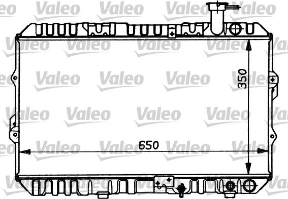 Valeo 730316 - Radiateur, refroidissement du moteur cwaw.fr