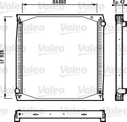 Valeo 730260 - Radiateur, refroidissement du moteur cwaw.fr