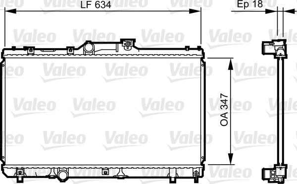 Valeo 731441 - Radiateur, refroidissement du moteur cwaw.fr