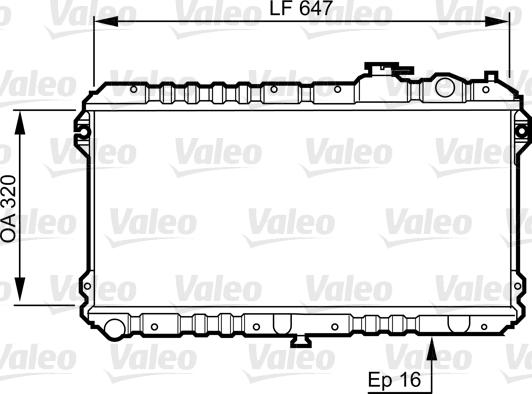 Valeo 731437 - Radiateur, refroidissement du moteur cwaw.fr