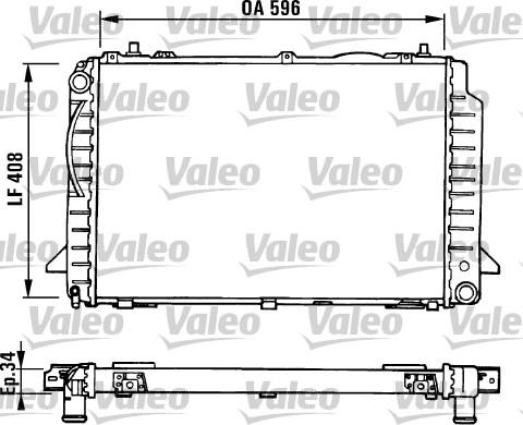 Valeo 731429 - Radiateur, refroidissement du moteur cwaw.fr