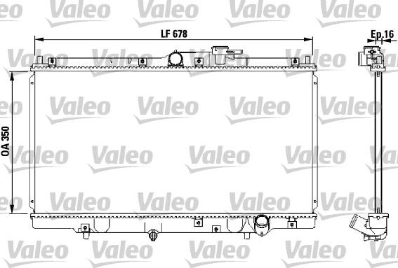 Valeo 731471 - Radiateur, refroidissement du moteur cwaw.fr