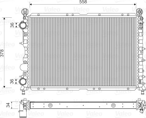 Valeo 731591 - Radiateur, refroidissement du moteur cwaw.fr