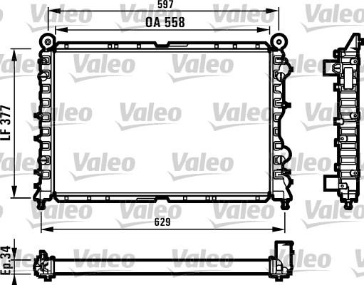 Valeo 731561 - Radiateur, refroidissement du moteur cwaw.fr