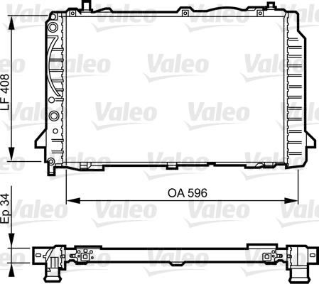 Valeo 731503 - Radiateur, refroidissement du moteur cwaw.fr