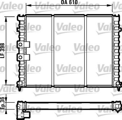 Valeo 731584 - Radiateur, refroidissement du moteur cwaw.fr