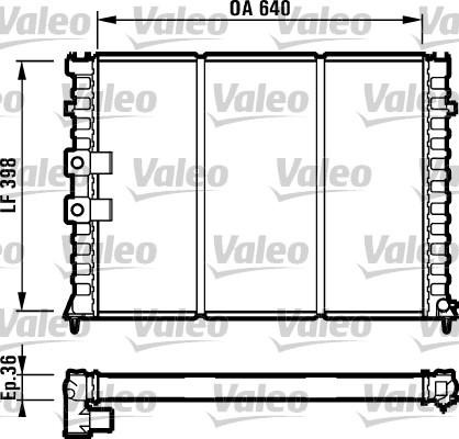 Valeo 731585 - Radiateur, refroidissement du moteur cwaw.fr