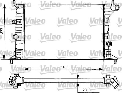 Valeo 731525 - Radiateur, refroidissement du moteur cwaw.fr