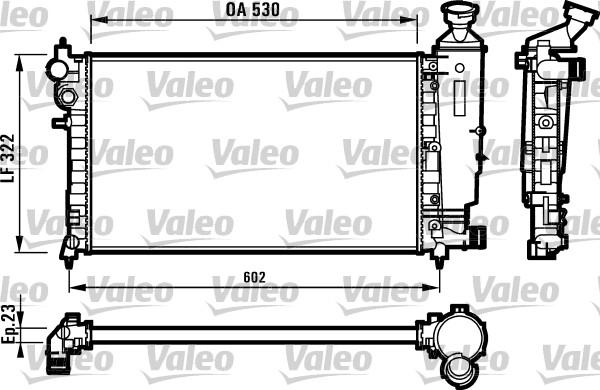 Valeo 731526 - Radiateur, refroidissement du moteur cwaw.fr