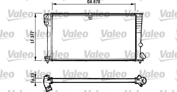 Valeo 731570 - Radiateur, refroidissement du moteur cwaw.fr