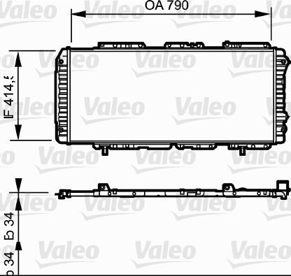 Valeo 731611 - Radiateur, refroidissement du moteur cwaw.fr