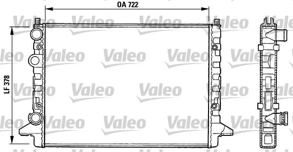 Valeo 731008 - Radiateur, refroidissement du moteur cwaw.fr