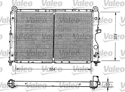 Valeo 731159 - Radiateur, refroidissement du moteur cwaw.fr