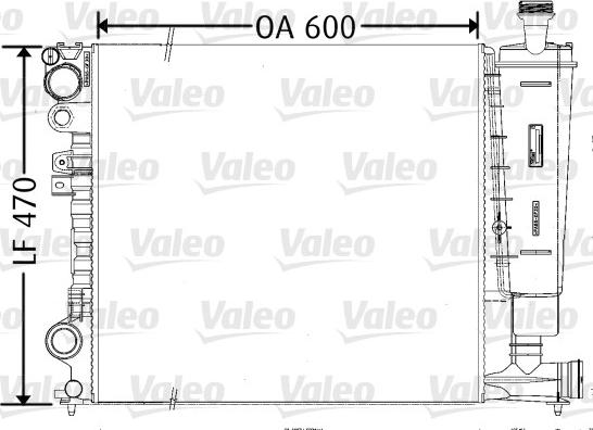 Valeo 731165 - Radiateur, refroidissement du moteur cwaw.fr