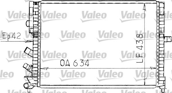 Valeo 731162 - Radiateur, refroidissement du moteur cwaw.fr