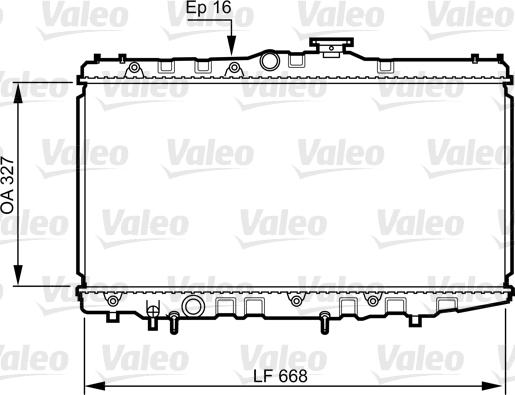 Valeo 731105 - Radiateur, refroidissement du moteur cwaw.fr