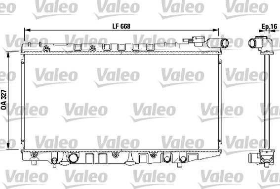 Valeo 731106 - Radiateur, refroidissement du moteur cwaw.fr