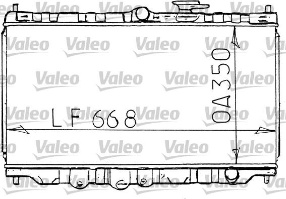 Valeo 731100 - Radiateur, refroidissement du moteur cwaw.fr