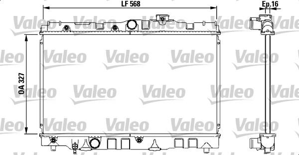 Valeo 731119 - Radiateur, refroidissement du moteur cwaw.fr