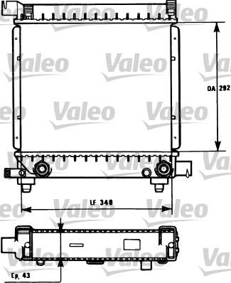 Valeo 731171 - Radiateur, refroidissement du moteur cwaw.fr