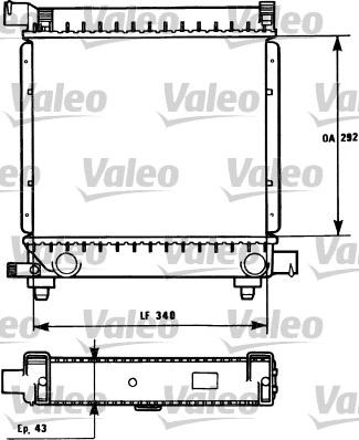 Valeo 731172 - Radiateur, refroidissement du moteur cwaw.fr