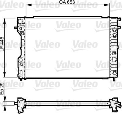 Valeo 731841 - Radiateur, refroidissement du moteur cwaw.fr