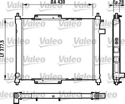 Valeo 731815 - Radiateur, refroidissement du moteur cwaw.fr