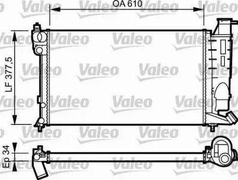 Valeo 731390 - Radiateur, refroidissement du moteur cwaw.fr