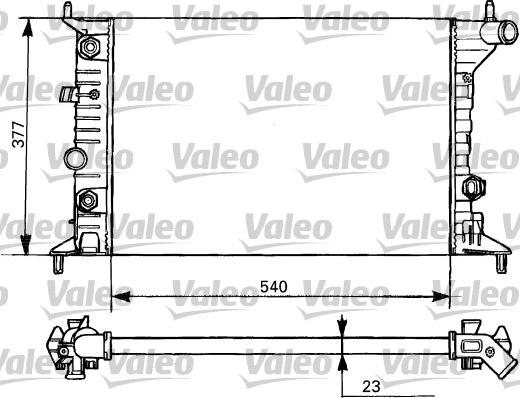 Valeo 731393 - Radiateur, refroidissement du moteur cwaw.fr