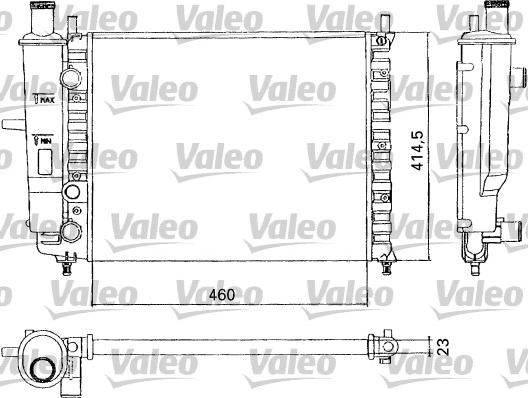 Valeo 731304 - Radiateur, refroidissement du moteur cwaw.fr