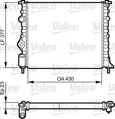 Valeo 731378 - Radiateur, refroidissement du moteur cwaw.fr