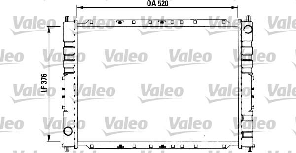 Valeo 731212 - Radiateur, refroidissement du moteur cwaw.fr