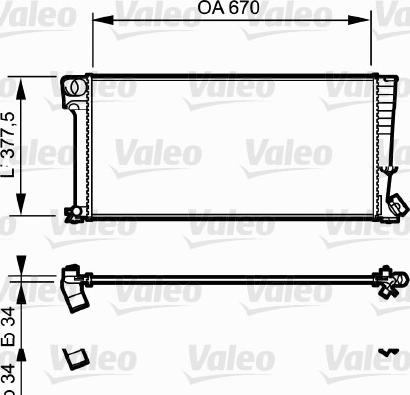 Valeo 731743 - Radiateur, refroidissement du moteur cwaw.fr