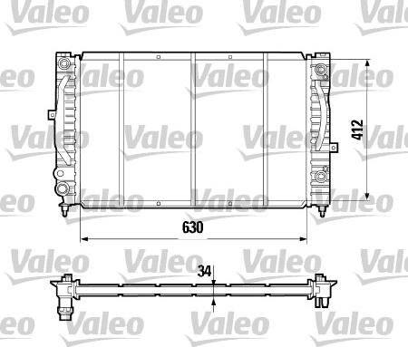 Valeo 731755 - Radiateur, refroidissement du moteur cwaw.fr