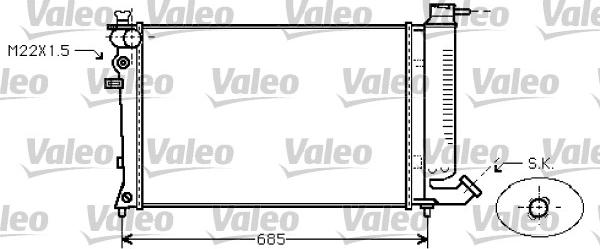 Valeo 731753 - Radiateur, refroidissement du moteur cwaw.fr