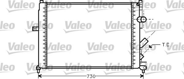 Valeo 731738 - Radiateur, refroidissement du moteur cwaw.fr