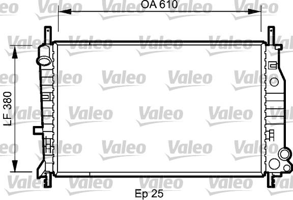 Valeo 731724 - Radiateur, refroidissement du moteur cwaw.fr