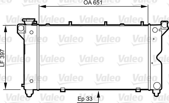 Valeo 731723 - Radiateur, refroidissement du moteur cwaw.fr