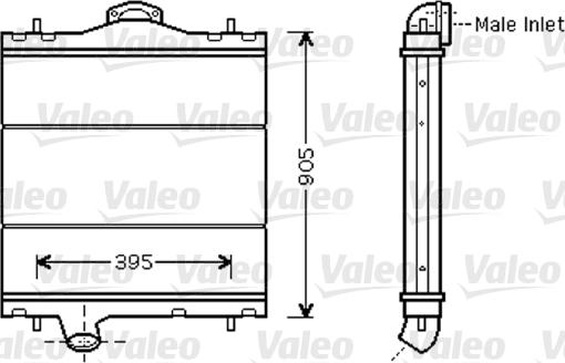 Valeo 733448 - Radiateur, refroidissement du moteur cwaw.fr