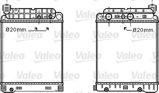 Valeo 733416 - Radiateur, refroidissement du moteur cwaw.fr