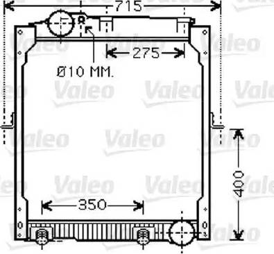 Valeo 733425 - Radiateur, refroidissement du moteur cwaw.fr