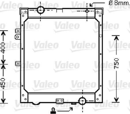 Valeo 733426 - Radiateur, refroidissement du moteur cwaw.fr