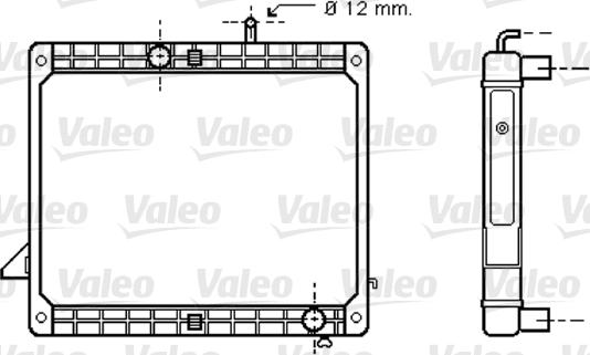 Valeo 733421 - Radiateur, refroidissement du moteur cwaw.fr