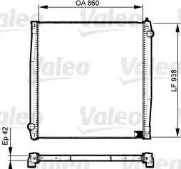 Valeo 733527 - Radiateur, refroidissement du moteur cwaw.fr