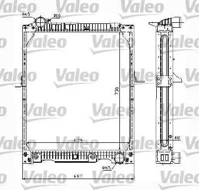 Valeo 732992 - Radiateur, refroidissement du moteur cwaw.fr